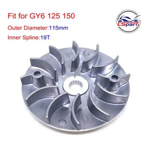 115MM 19T CVT 성능 변속기 팬 GY6 125CC 150CC 152QMI 157QMJ Baja Baotian Kazuma 버기 ATV 스쿠터 부품
