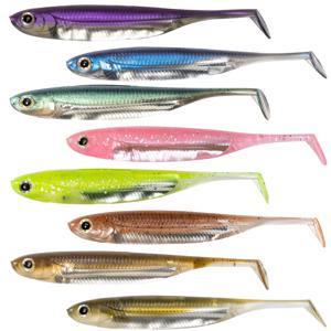 Dr.Fish 5/6pcs 낚시 부드러운 플라스틱 미끼 실리콘 미끼 패들 테일 쉐드 웜 Swimbaits 민물베이스 송어 70mm 80mm 100mm
