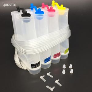 4 색 85ML DIY 연속 잉크 공급 시스템 외부 잉크 탱크 Epson Canon HP Brother 잉크젯 프린터 용 범용 CISS 리필 키트