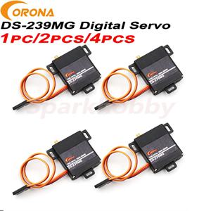 1PC/2PCS/4PCS 코로나 DS-239MG 디지털 서보 메탈 기어 서보 4.0kg/0.15sec/22g RC 비행기 드론 용 얇은 금속 날개 서보