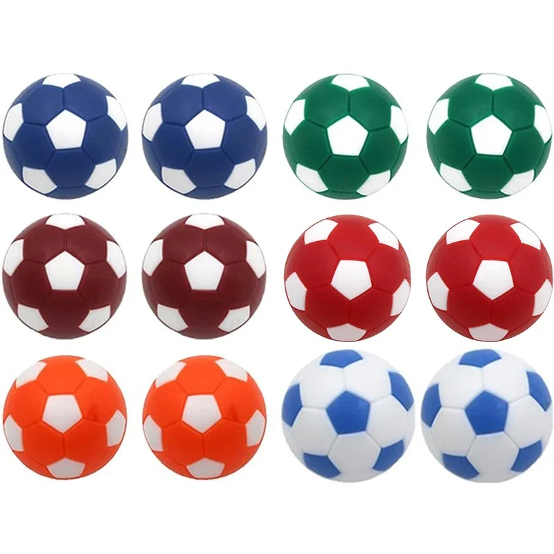 6PCS 브랜드 뉴 32mm 테이블 축구 공 풋볼 실내 게임 푸스볼 축구 기계 부품 어린이 퍼즐 장난감