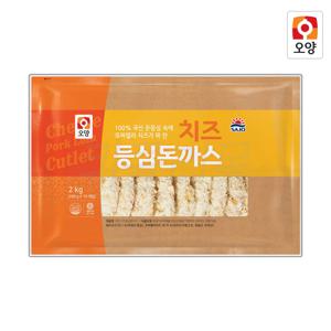 [국산 돼지고기 사용] 치즈 등심 돈까스 2kg