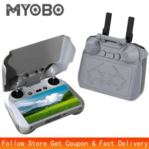 MYOBO- DJI RC 1/2 스크린 보호 쉘 RC 선 후드 쉐이드 커버 (DJI 미니 매빅 에어 3S 드론 리모컨 액세서리)