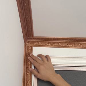 조각 꽃 거품 몰딩 트림 자체 접착 벽 스티커 Decora 천장 코너 라인 스티커 배경 벽 프레임 허리