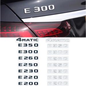 메르세데스 벤츠 E 클래스 E200 E220 E230 E250 E260 E300 E350 E400 W212 W213 용 자동차 트렁크 레터 로고 엠블럼 배지 데칼 스티커