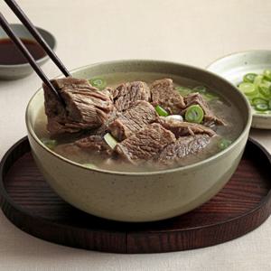 [고양면옥] 대용량 고기폭탄 국내산 소갈비탕 1kg x 1팩, 실온보관