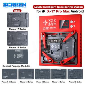 XZZ L2023 지능형 디솔더링 스테이션 아이폰 X-17 프로맥스 메인보드 IC 칩 BGA 스텐실 용접 히터 수리 도구