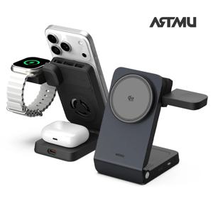 아트뮤 Qi2 25W 3in1 폴더블 맥세이프 초고속 무선 충전기 QW110