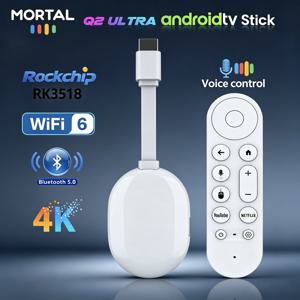 2026 MORTAL 새로운 고속 스마트 TV 스틱 RK3518 안드로이드14 음성 플레이 무선 블루투스 5.0 Wifi6 홈 엔터테인먼트 기기
