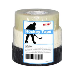 YITAPE 아이스하키 테이프 25mm*25M 프리미엄 천 미끄럼 방지 하키 스틱 블레이드 보호대 (정강이 보호대, 스케이팅 스포츠 장비용)