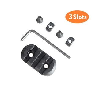 전술용 알루미늄 피카티니 3슬롯 가이드 레일 20mm 레일 어댑터 CNC 알루미늄 합금 라이플 스코프 마운트 베이스 레일 플레이트