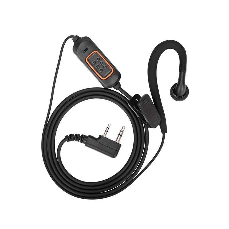 범용 헤드셋 마이크, 워키토키 이어폰, BaoFeng UV-5R, UV-5RH, UV-21 PRO, Quansheng UV-K6 모델용 부드러운 액세서리