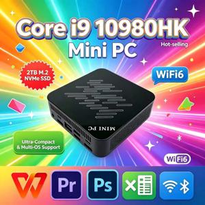 2026 미니 PC, 인텔 코어 i9-10980HK, 윈도우 11 프로, 16GB RAM, 1TB/2TB SSD, Wi-Fi 6, 블루투스 5.2, 4K HD, 게이밍, 사무용, 학습용 데스크톱
