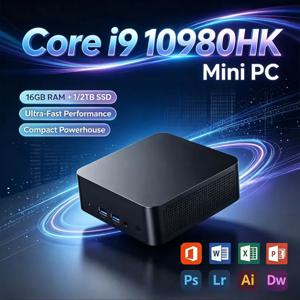 2026 미니 PC, 코어 i9-10980HK, 윈도우 11 프로, 데스크톱 PC, 게이밍 컴퓨터, 16GB/32GB RAM, 1/2TB SSD, Wi-Fi 6, 블루투스 5.2, 4K HD 게이밍 미니 PC