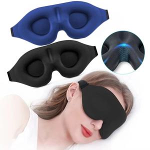 수면 안대, 3D 블록형 빛 차단 안대, 메모리폼 소재, 눈 가리개, 수면 보조용 안면 마스크, 눈 보호대