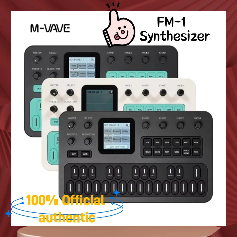 핫 M-Vave Fm1 Sk15 휴대용 신디사이저, 27개의 건반, 3채널 MIDI 인터페이스, TFT 디스플레이, 12시간 연속 작동, 음악 제작 및 라이브 공연에 적합