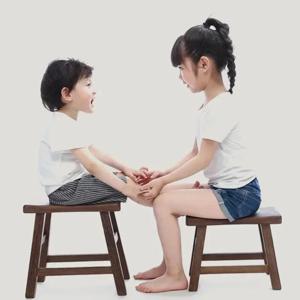 목가적인 휴대용 나무 의자, 튼튼한 발 의자, 편리한 신발 교체 스텝 스툴, 가정용 소박한 매력
