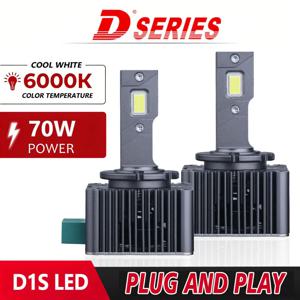 DSERIES D1S D2S D3S D4S D5S D8S LED 헤드라이트 전구 12V 24V 자동차 헤드램프 6000K 화이트 방수 자동차 라이트 (대부분의 차량용) 70W