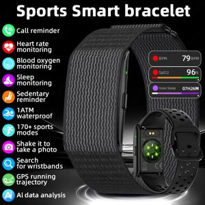 새로운 GPS 트래젝토리 AI 헬스 팔찌 심박수 혈압 HRV 모니터 통화 알림 스마트 워치 스포츠 밴드 피트니스 트래커