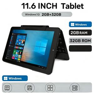 11.6인치, 2GB RAM, 64GB ROM, RCA9213, 윈도우 10 탑재 태블릿 PC, X5-Z3735F 쿼드 코어 프로세서(최대 1.44GHz), 1366 x 768 해상도, IPS 디스플레이, 듀얼 카메라, Wi-Fi 지원