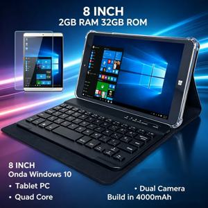 드롭쉬핑 8인치 4GB RAM+64GB ROM T10 온다 윈도우 10 태블릿 PC 플래시 세일 Z3735F CPU 1280*800 픽셀 쿼드 코어
