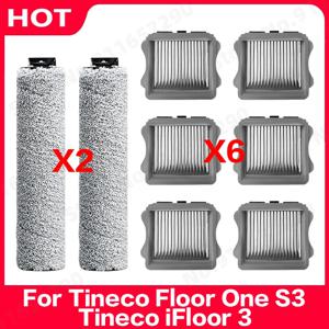 Tineco IFloor 3 Floor One S3 무선 습식 건식 바닥 세척기 휴대용 진공 청소기 예비 부품 롤러 브러시 HEPA 필터 액세서리