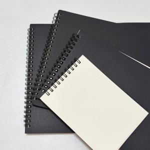 블랙 아티스트 스케치북-아트 페이퍼 드로잉 패드, 스케치 및 드로잉에 적합, 스케치 도구, 스프링 제본, 두꺼운 종이 페이지