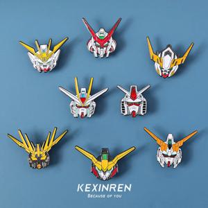 새로운 모바일 슈트 건담 유니콘 에나멜 핀 건담 RX-78 금속 브로치 배지 패션 주얼리 배낭 액세서리 선물