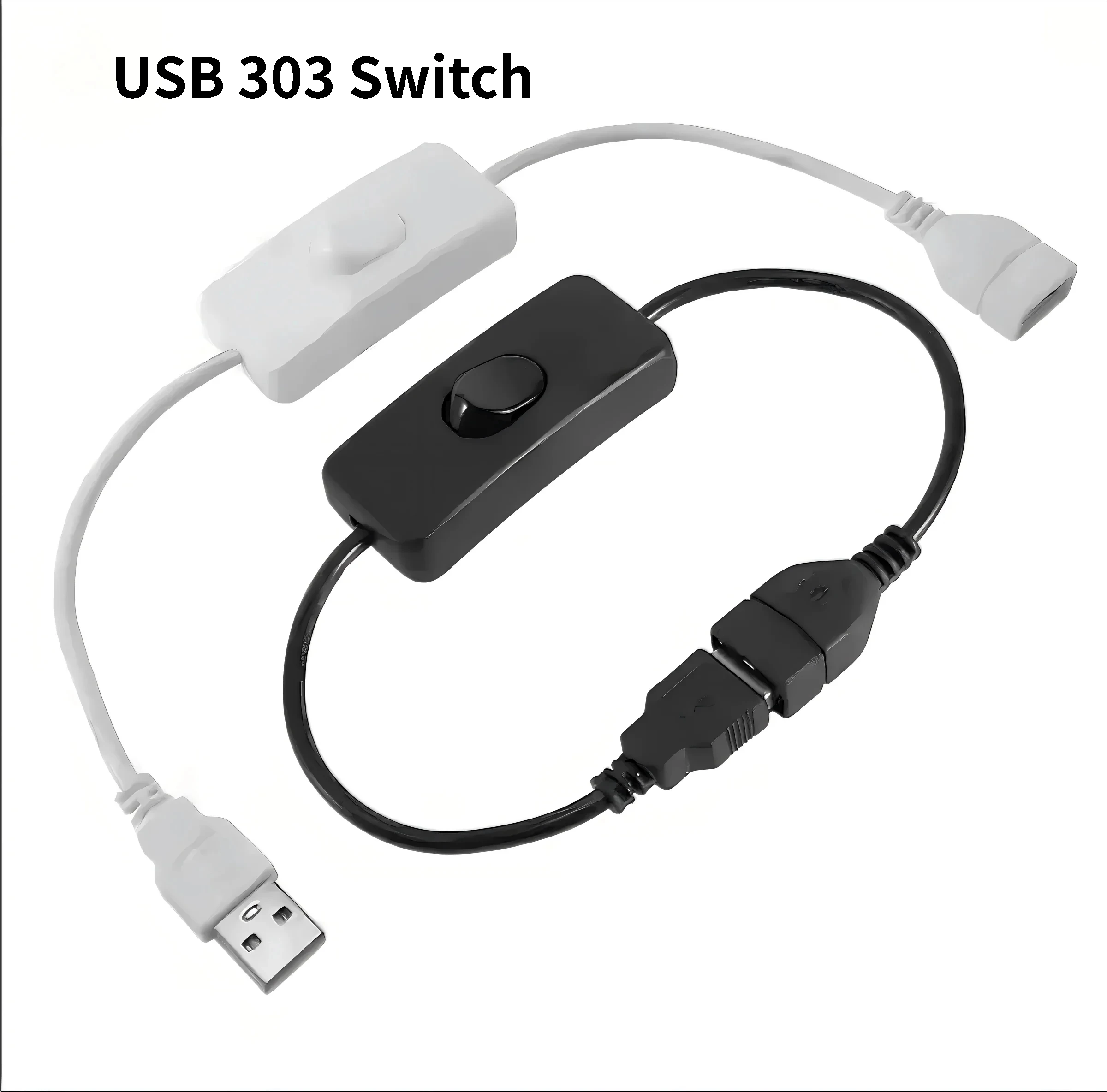 USB 5V 303 LED 스위치, USB 케이블, 전원 켜기/끄기 스위치, 전원 장치용 도구, 스위치 케이블, 연장 케이블/연장 스위치, 수/암 커넥터