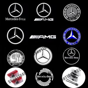 메르세데스 벤츠 W177 W213 W246 GLB GLC GLA GLS GLE1 W212 W205 AMG ML W176 W166 용 2개 LED 자동차 도어 웰컴 라이트 로고 프로젝터