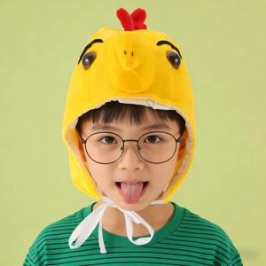 노란색 아기 병아리 머리띠, 모든 연령대가 편안하게 착용할 수 있는 부드러운 파티 모자, 크리스마스 의상, 카니발, 코스프레 액세서리, 재미있는 동물 모티브