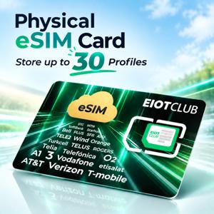 EIOTCLUB 30개 슬롯 물리적 eSIM 카드, 무제한 다운로드 가능, 안드로이드, 아이폰, iOS, 삼성, 화웨이, 샤오미 휴대폰용 eSIM-SIM 어댑터
