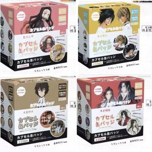 20가지 스타일의 애니메이션 블라인드 박스, 6개입, 75mm 크기의 외계인, 무기, 데스노트 배지, 핀, 브로치, 만화 컬렉션, 장식용, 선물용