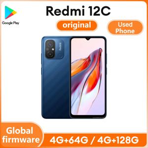 정품 샤오미 Redmi 12C 스마트폰, 글로벌 펌웨어, 5000mAh 배터리, 옥타 코어 프로세서, 50MP 카메라, 6.71인치 디스플레이, 4G 지원, 중고폰