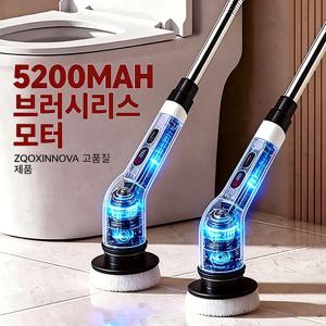 브러시리스 모터를 사용한 가정용 전기 청소 브러시, 변기 및 바닥 청소용 회전식 물걸레, 가정용 청소 도구