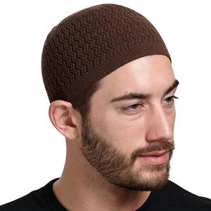 캐주얼 니트 이슬람 남자기도 모자 겨울 따뜻한 남성 Beanies 모자 이슬람 라마단 유대인 Kippah 옴므 모자 남자 랩 헤드 캡