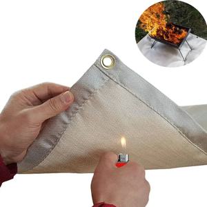 1pc 바베큐 화재 방지 구덩이 매트 캠핑 피크닉 바베큐 매트 고온 다림질 난연 카펫 야외 실내