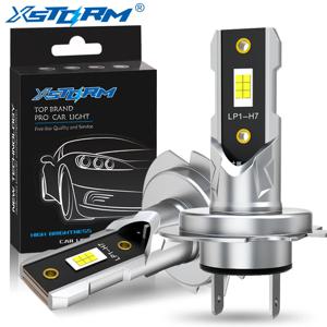 XSTORM H7 LED 전구 헤드 라이트 키트 미니 무선 50W 20000LM 6500K CSP 자동차 전조등 12V 흰색 자동 다이오드 램프 H7 팬리스 Led