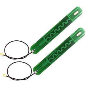 2pcs 2.4GHz 5.8GHz 듀얼 밴드 WiFi 안테나 PCB 내부 안테나 (M.2 7265 8265 9260 9560 AX200 카드 용 12cm 케이블 포함)