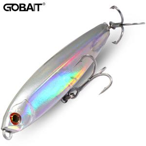 GOBAIT 싱킹 펜슬 미끼, 낚시 후크 금속 지그 워블러 플로퍼, 캐스팅 기어 포퍼, 페스카 루어, 10g, 14g, 18g, 24g, 미노우, 8cm, 10cm