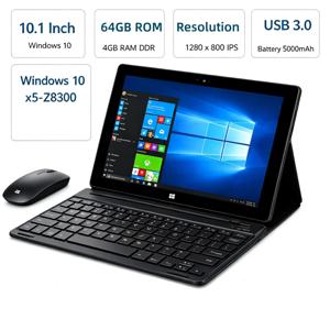 10.1인치 T10 윈도우 10 태블릿 PC, 8GB DDR, 128GB ROM, DS102, X5-Z8300 그래픽, 1280 x 800 IPS, USB 3.0, 5000mAh 배터리