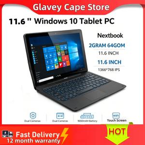 11.6인치 윈도우 10 태블릿 PC T10 2GB DDR+64GB 2-in-1 도킹 키보드 G12 Z8350 CPU 1366*768 IPS 터치 쿼드 코어