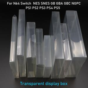 6개입 게임 카드 디스플레이 박스 보호대 PET 방진 박스 (GB, GBA, GBC, NGPC, 스위치, PS1, PS2, PS3, PS4, PS5, N64, NES, SNES 호환)