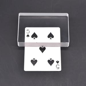 옴니 데크 글래스 카드 덱 아이스 바운드 매직 트릭스 클로즈업 마술 시그니처 카드 투 클리어 블록 마지 멘탈리즘 일루전 기믹 소품