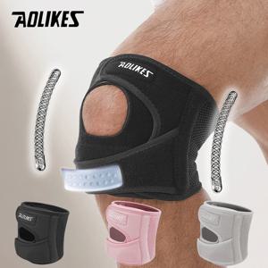 AOLIKES 1PCS 여성 및 남성용 새로운 슬개골 힘줄 지지 무릎 보호대, 젤 패드 및 측면 안정 장치가 있는 조절 가능한 무릎 스트랩