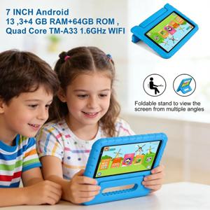 X300 태블릿 PC 7인치 탭 G6 프로 안드로이드 13 DDR3 7GB 램 64GB 롬 키즈 태블릿 올위너 A133 쿼드 코어 TM-A33 1.6GHz 와이파이