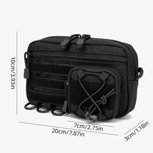 1000D EDC 파우치 몰리 오거나이저 가방 유틸리티 EDC 도구 파우치 수평 모듈형 파우치 야외 허리 팩 EMT 사냥용 패니 팩
