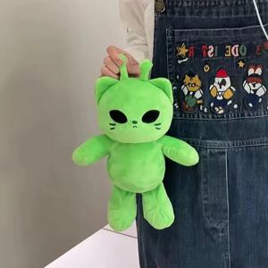 귀여운 외계인 고양이 인형 슈퍼 소프트 플러시 인형 카와이 봉제 동물 베개 홈 데코 커플 선물 어린이용