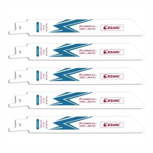 EZARC 6인치 왕복톱날 바이메탈 코발트 세이버 톱날 (얇은~중간 금속 절단용) 150mm R622PT 18TPI