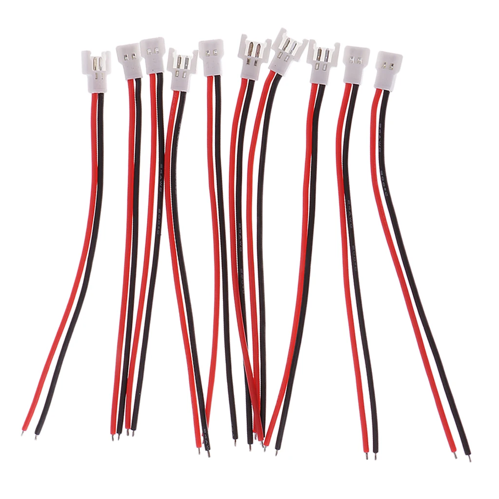 10PCS 3.7V Lipo 배터리 충전 케이블 51005 2 핀 커넥터 남성 & 여성 RC 드론 자동차 장난감 부품에 대 한 와이어